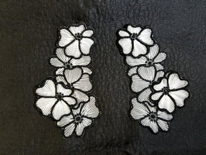 Embroidery Floral Pair Motif