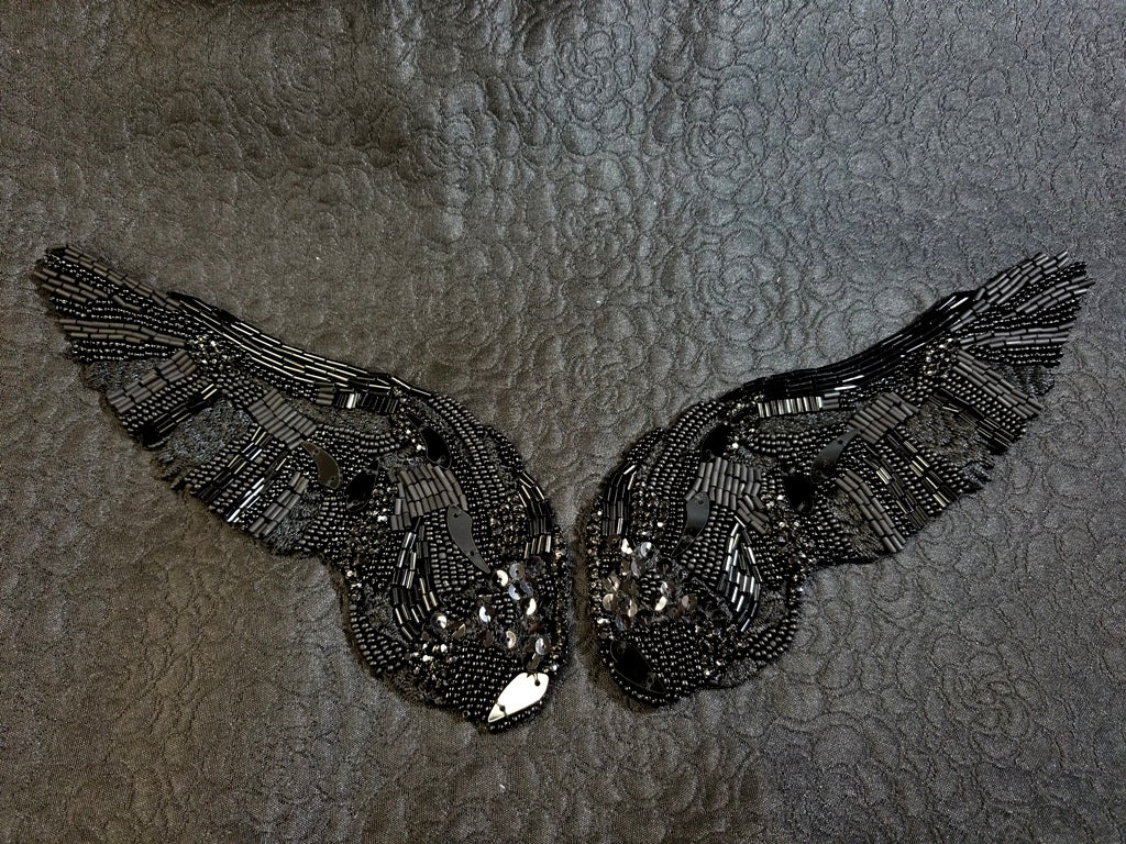 Embroidery Wings Pair Appliques