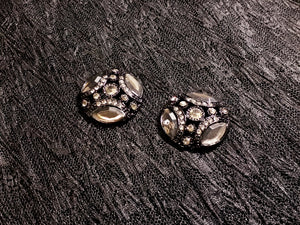 46L Round button with Marquise Rhinestone