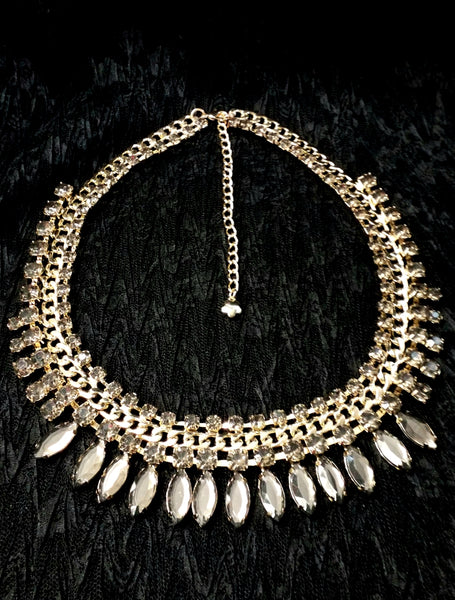 Marquise with Chain Necklace